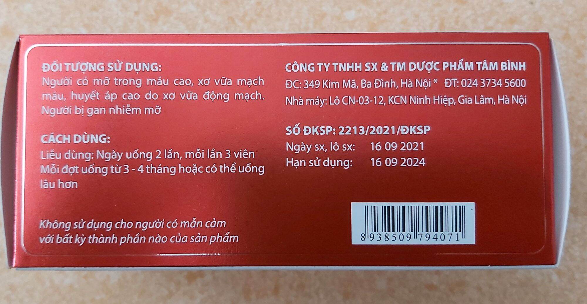 Giảm Mở Máu Tâm Bình