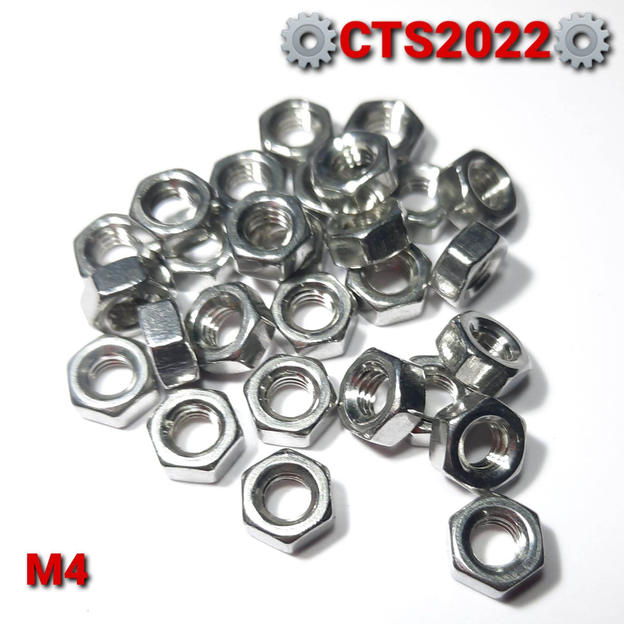 2 Con đai ốc (tán) M4 inox 304