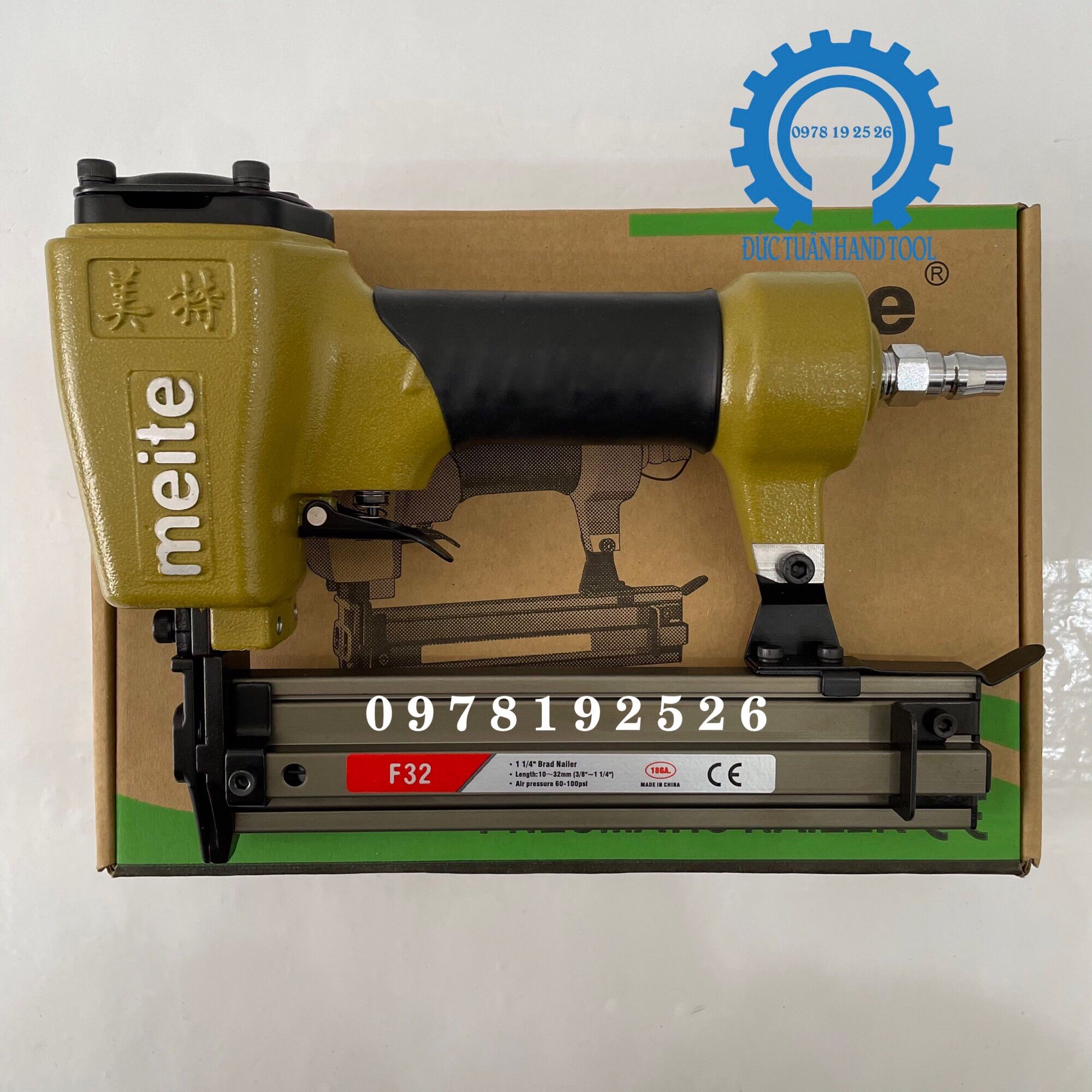 Súng Bắn Đinh Thẳng F32 Meite - Dùng Hơi Khí Nén