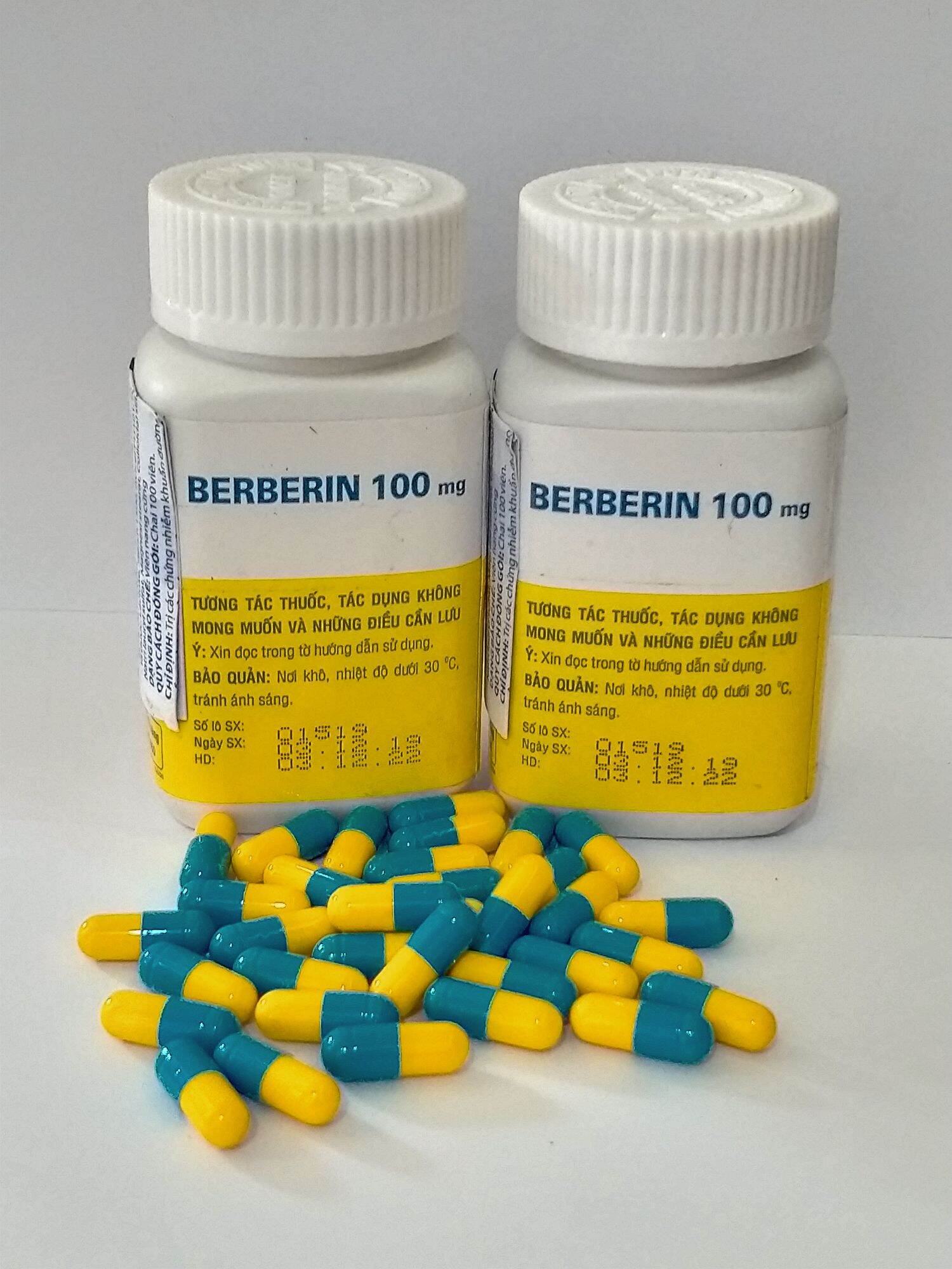 Berberin Lọ 100 Viên Hổ Trợ Trong Trường Hợp Đau Bụng Tiêu Chảy Lỵ.