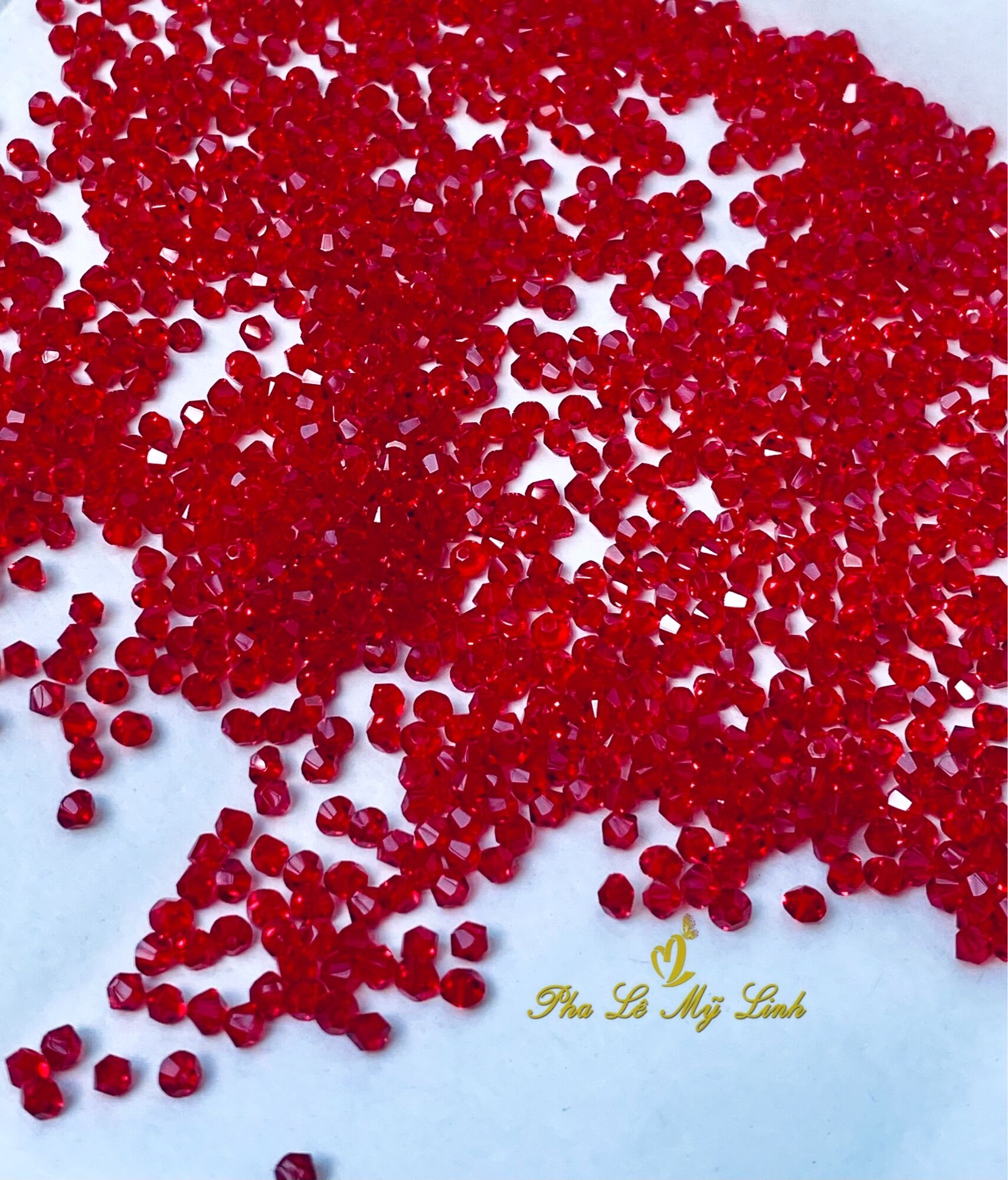 50 viên pha lê Swarovski nón 3mm