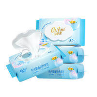 COROU | Khăn Lạnh Vệ Sinh Tay, Miệng và Mông cho Bé 80 miếng