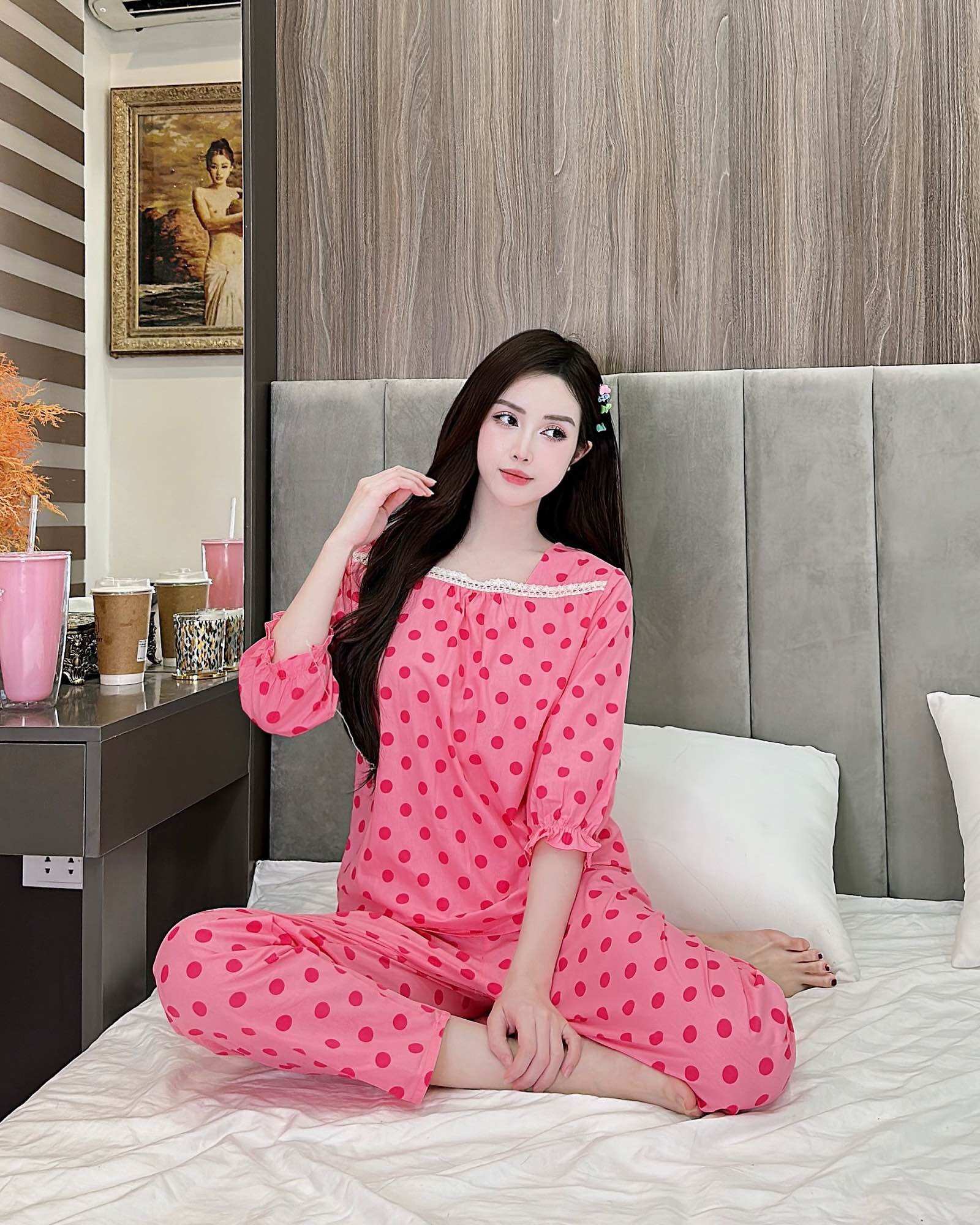 Độ bộ mặc nhà nữ vải kate xinh