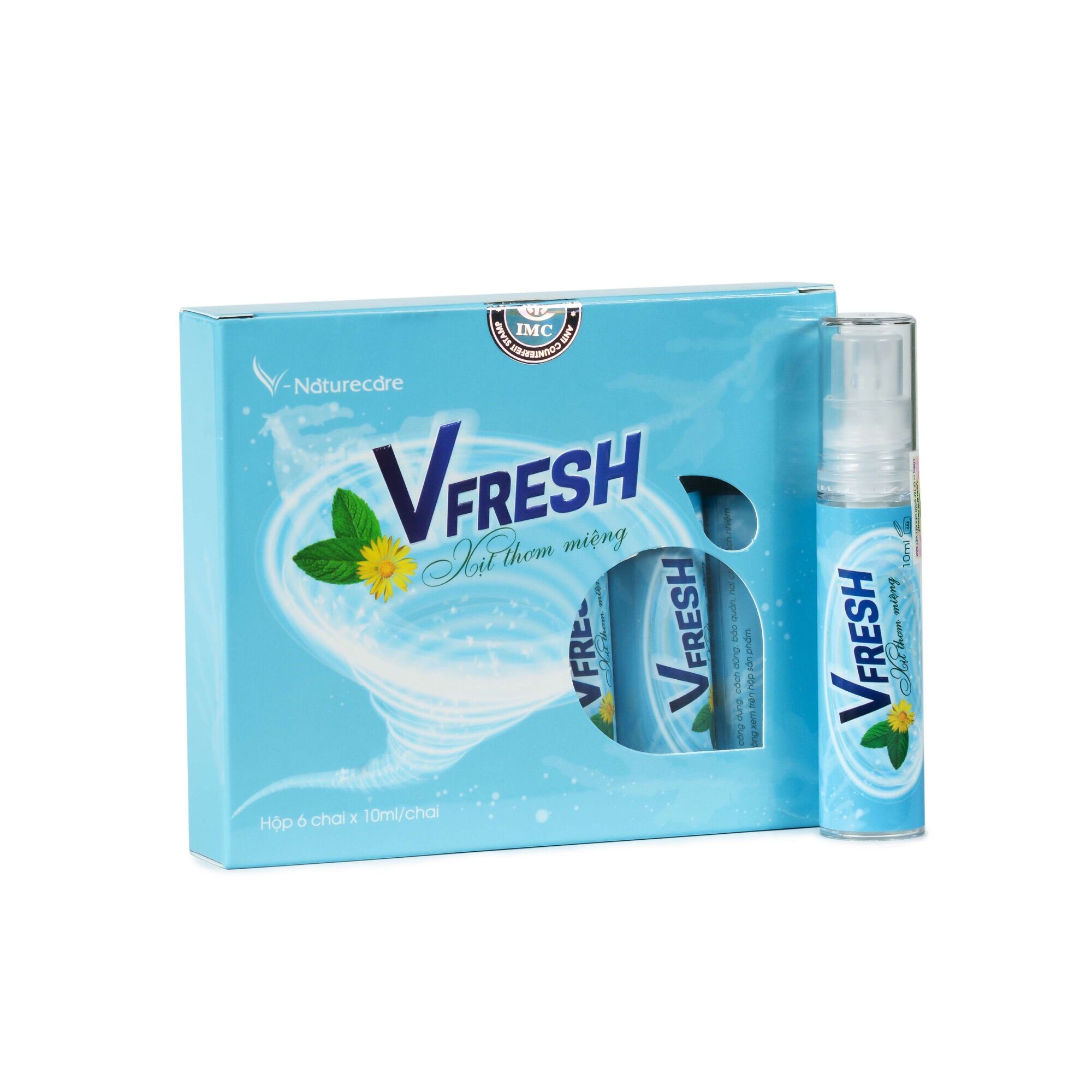 [Hcm]Xịt Thơm Miệng Vfresh Mang Lại Hơi Thở Thơm Mát Ngăn Ngừa Vi Khuẩn Kháng Viêm 10Ml/Lọ