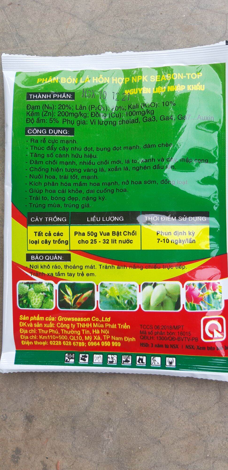 [FREESHIP MAX]Combo 10 gói vua bật chồi loại 50gr