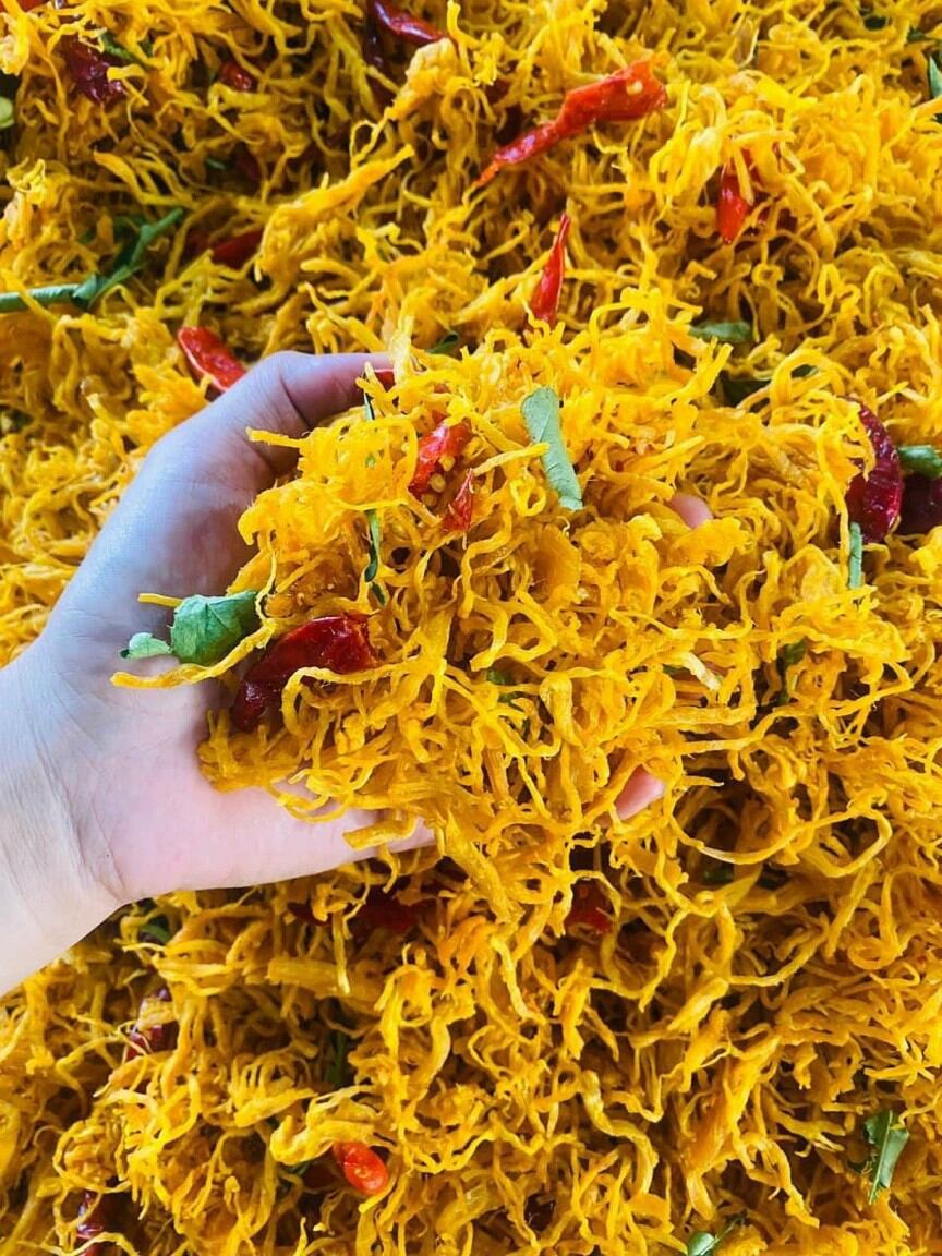 500g khô gà lá chanh 80k