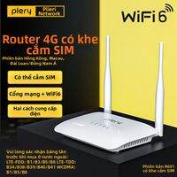 Plery | Bộ Phát Wifi 4G Chuẩn WiFi 6 PLERY R601 - Cấp Công Nghiệp Lắp SIM Data Chuyển 4G sang Wifi/LAN Router CPE
