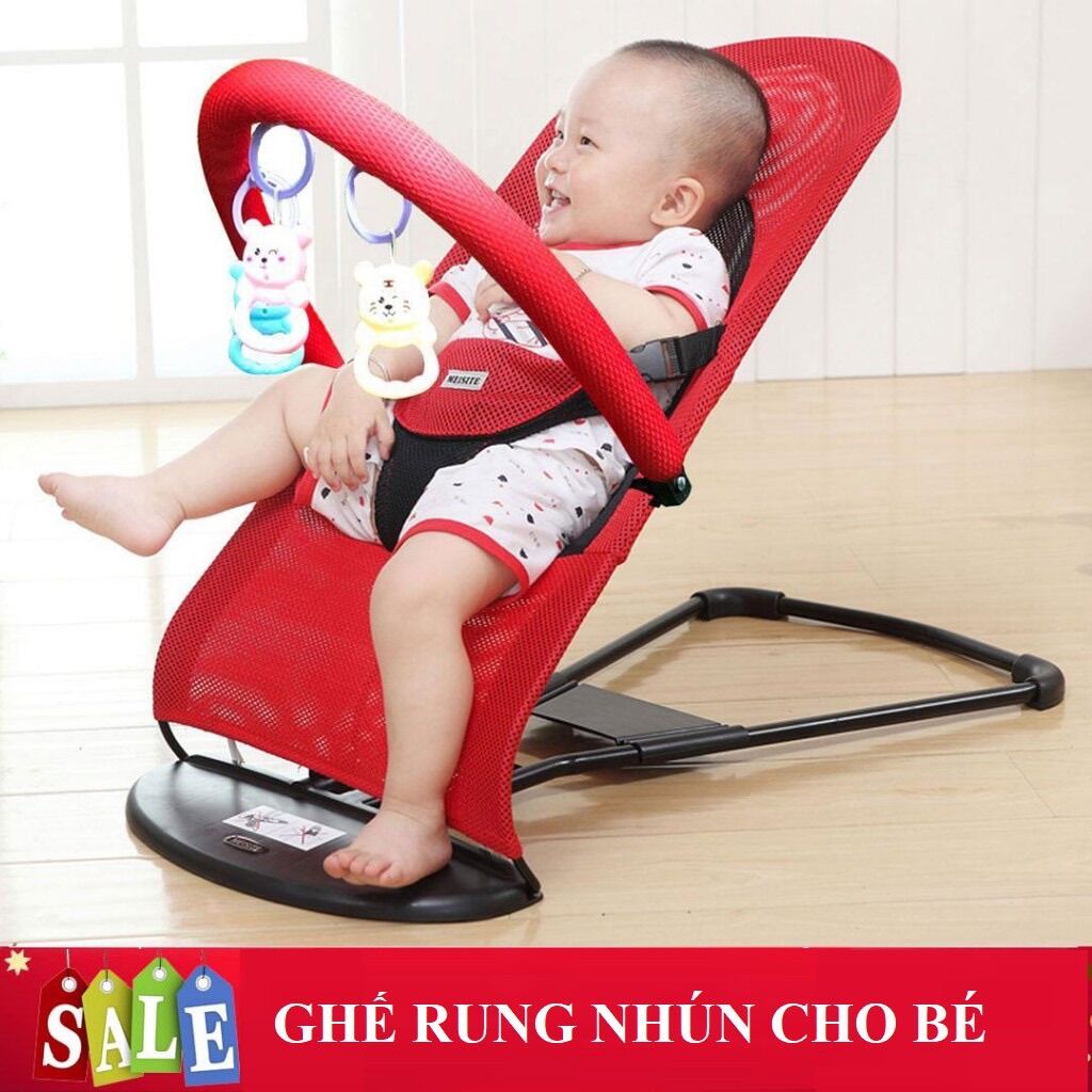 Ghế rung nhún kèm đồ chơi cho bé