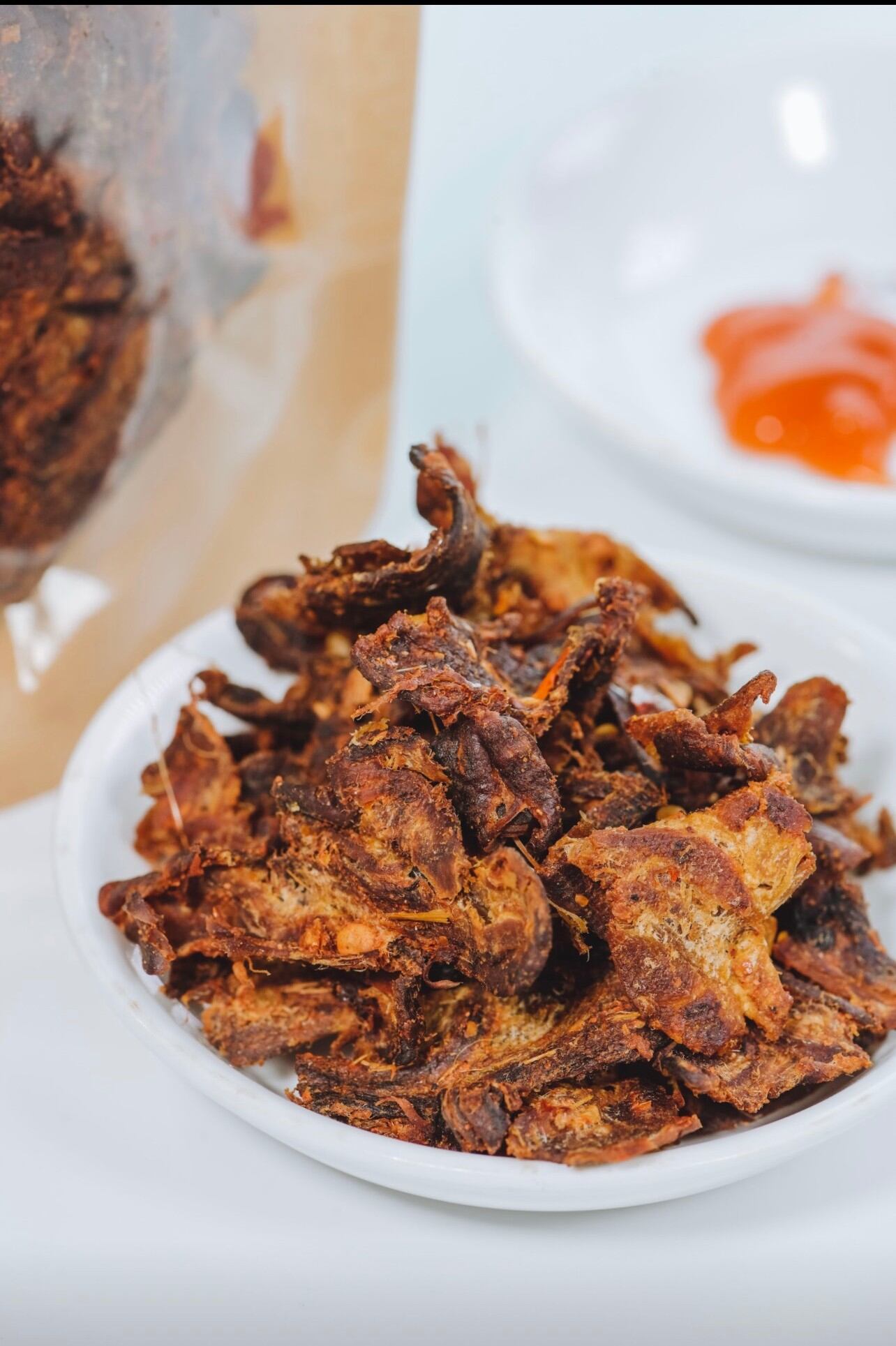 Khô nấm lá chanh cay cay