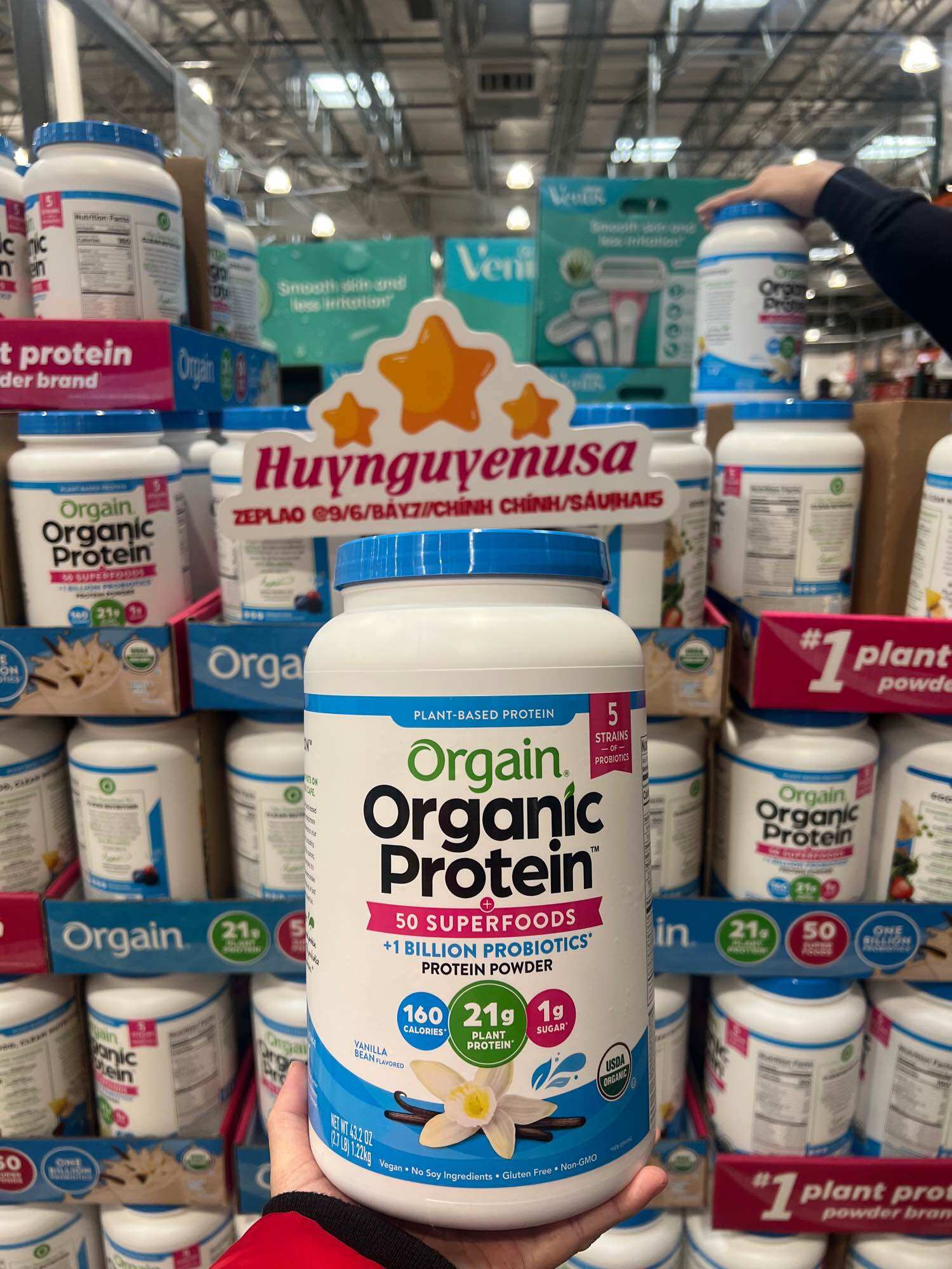 Bột Protein Hữu Cơ Organic Protein 1.20kg – Hương Vani