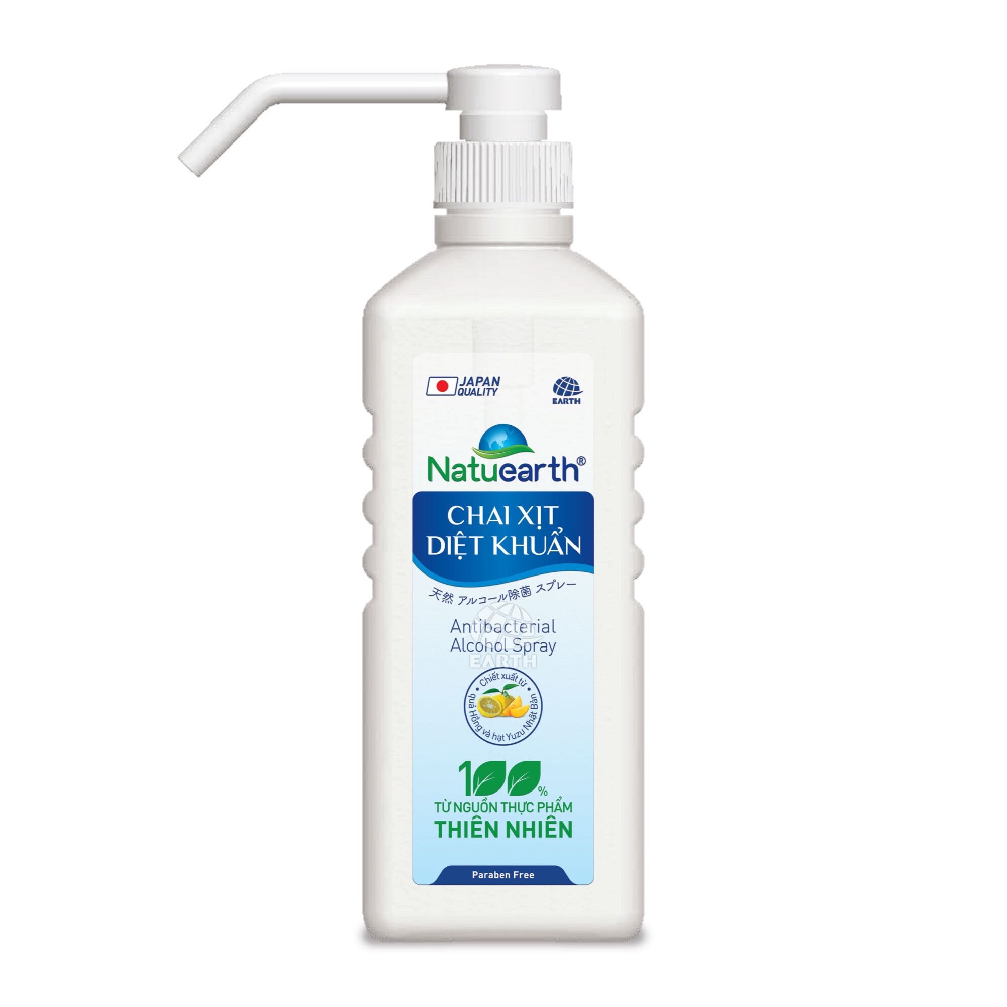 Cồn xịt diệt khuẩn ức chế sars-cov2 natuearth plus 750ml