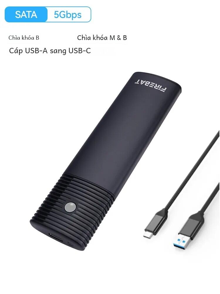 Vỏ nhôm cho giao diện USB Ssd 1,8 inch Vỏ đĩa cứng thông gió có thể làm sạch cho máy tính để bàn PC, máy tính xách tay