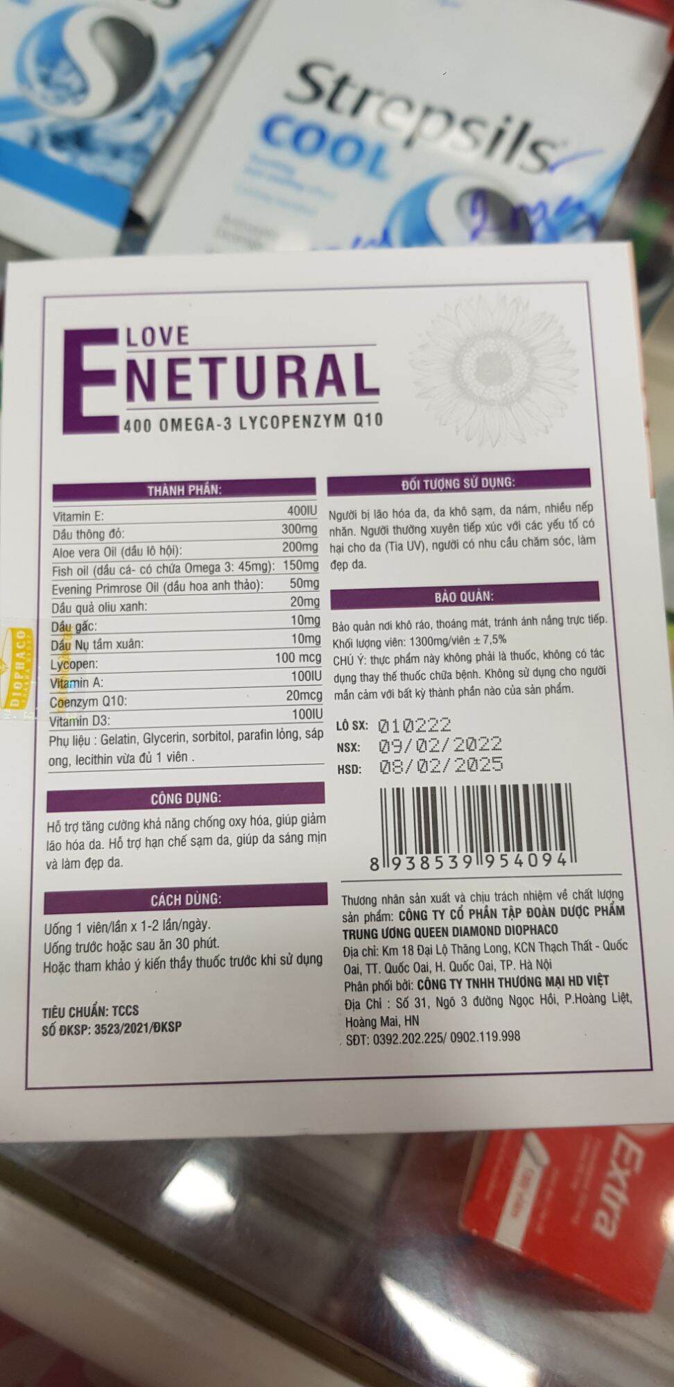 ENETURAL LOVE VITAMIN E 400IU TINH DẦU THÔNG ĐỎ