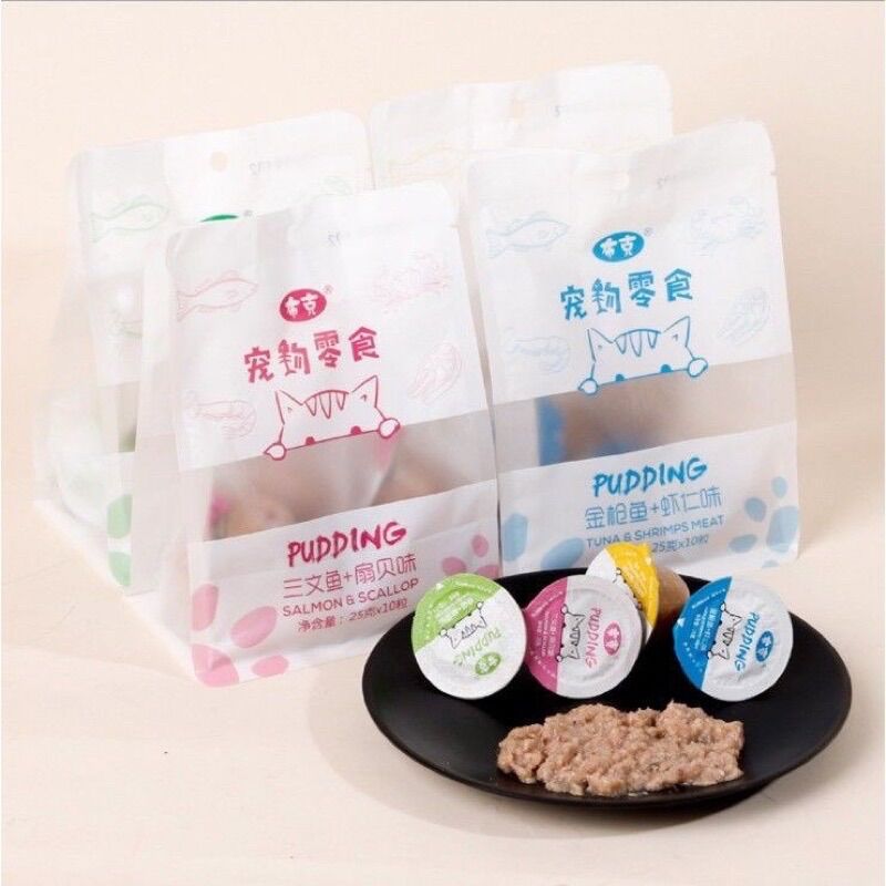 Pudding sữa dê cho mèo con và mèo lớn