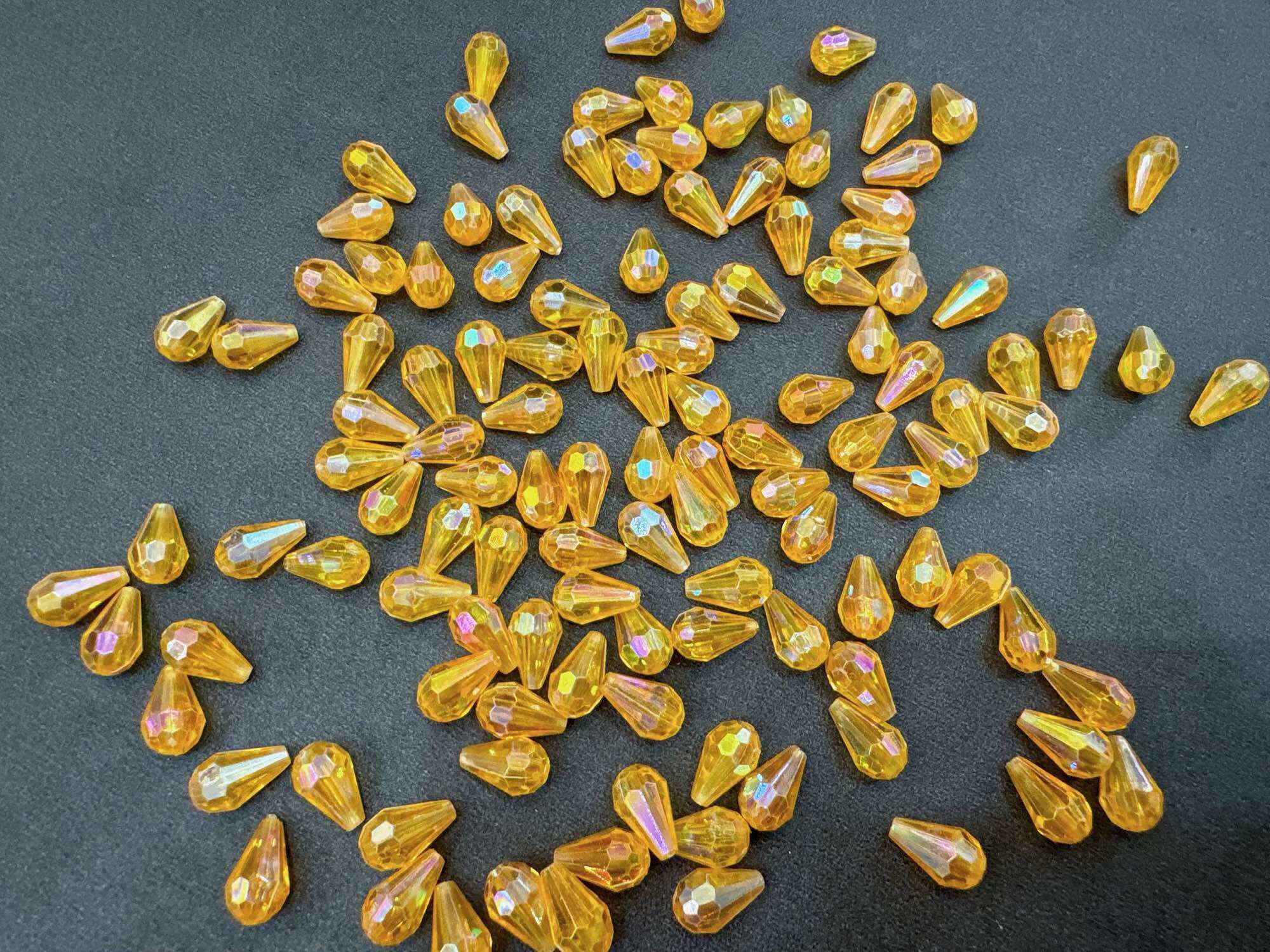 100g chuỗi hạt giọt nước pha lê nhựa 12mm