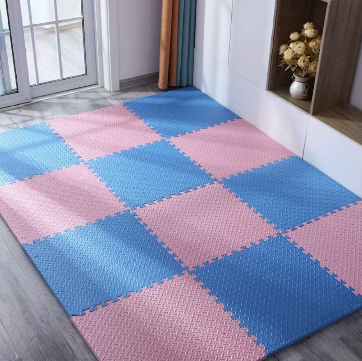 Combo 20 tấm thảm xốp lót sàn size 60×60×1cm (nhiều màu, được chọn màu)