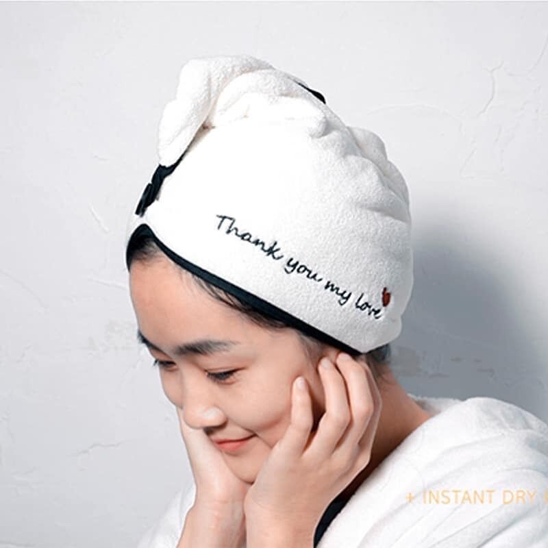 Khăn trùm đầu làm khô tóc
