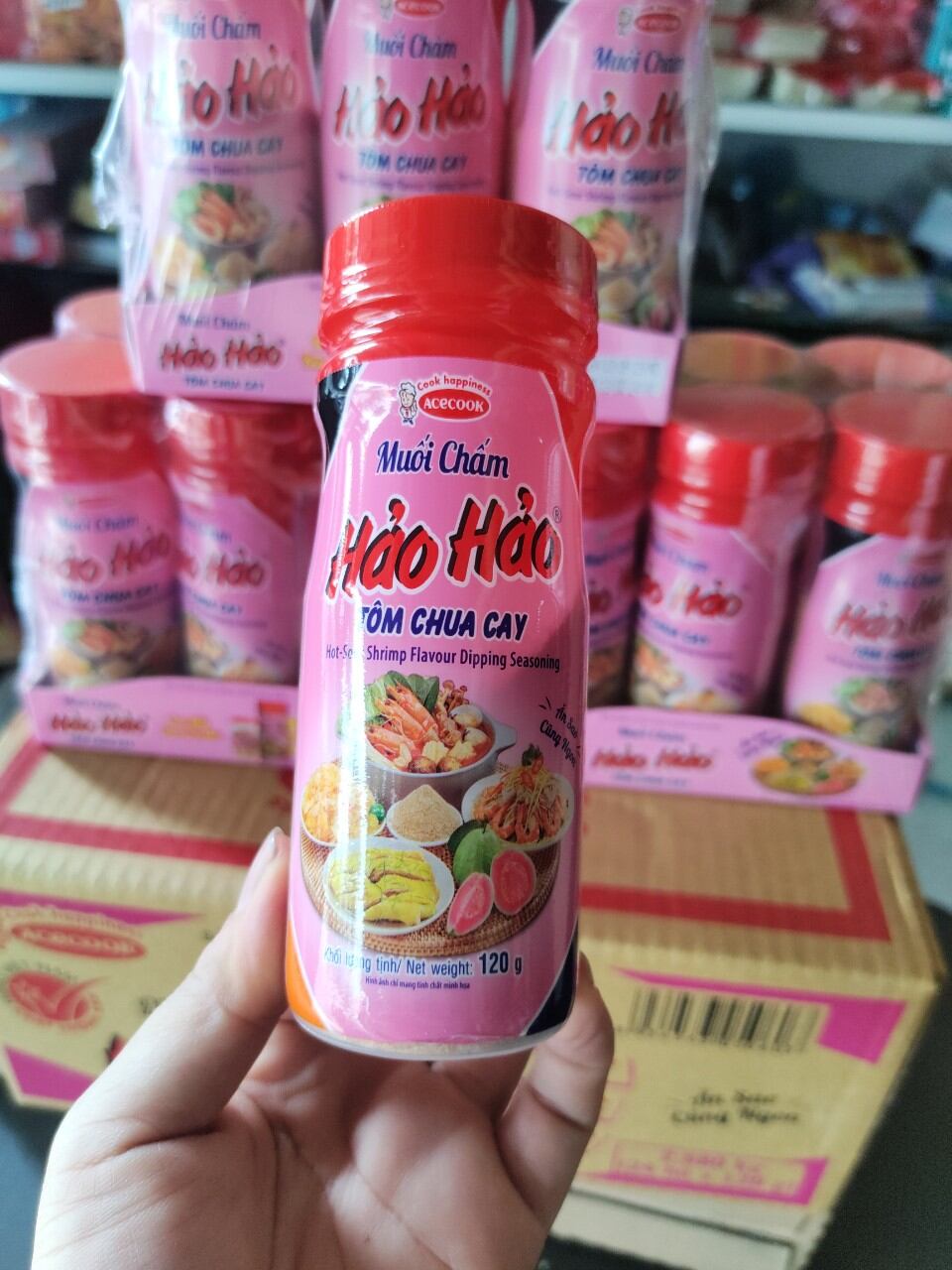 MUỐI CHẤM HẢO HẢO ( 24 lọ ×120 g)