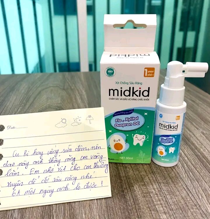 MIDKID xịt chống sâu răng chống hôi miệng