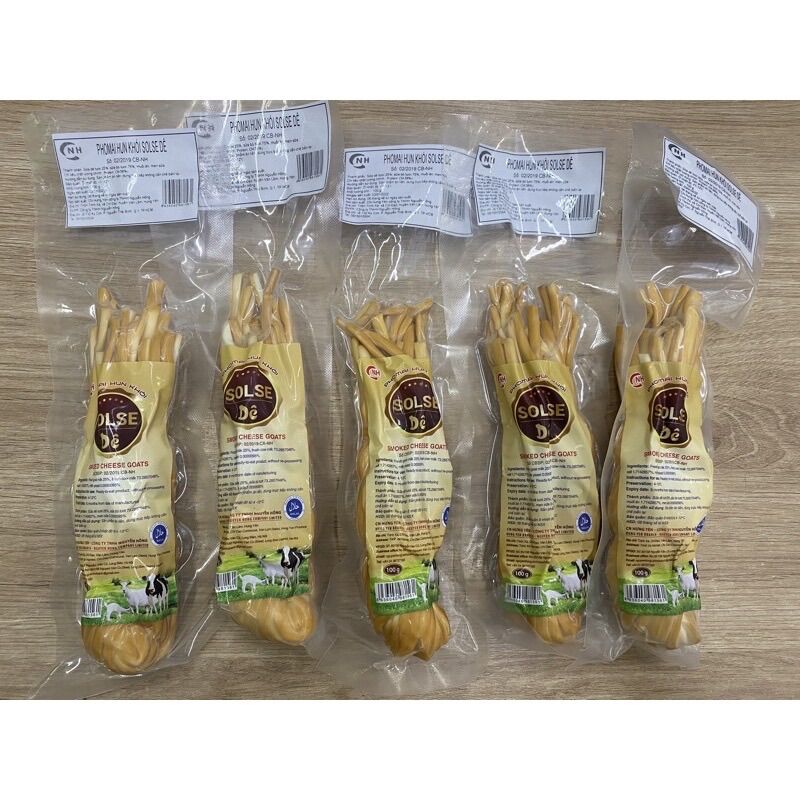 Combo 5 cây phomai xông khói sữa Dê