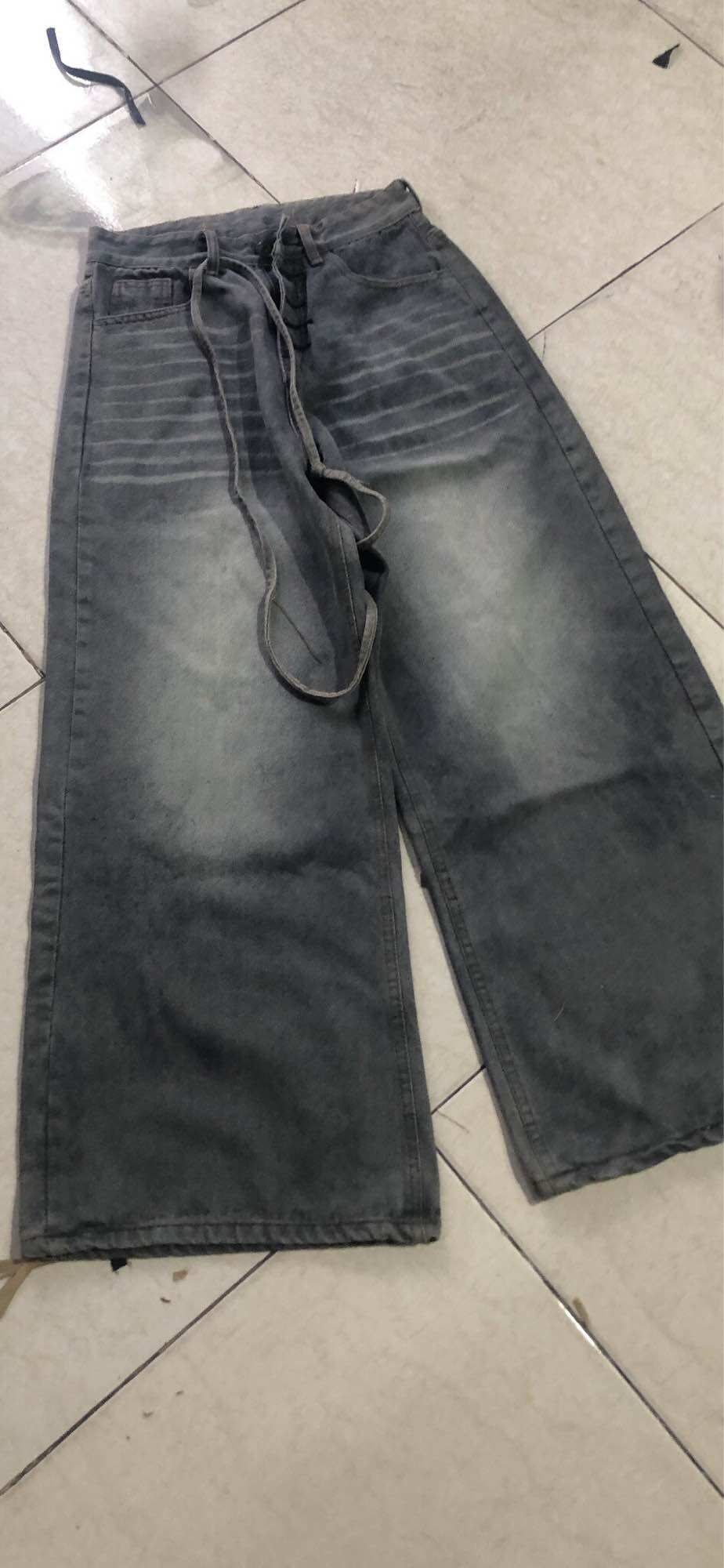 Quần dài jean ống rộng Unisex 005