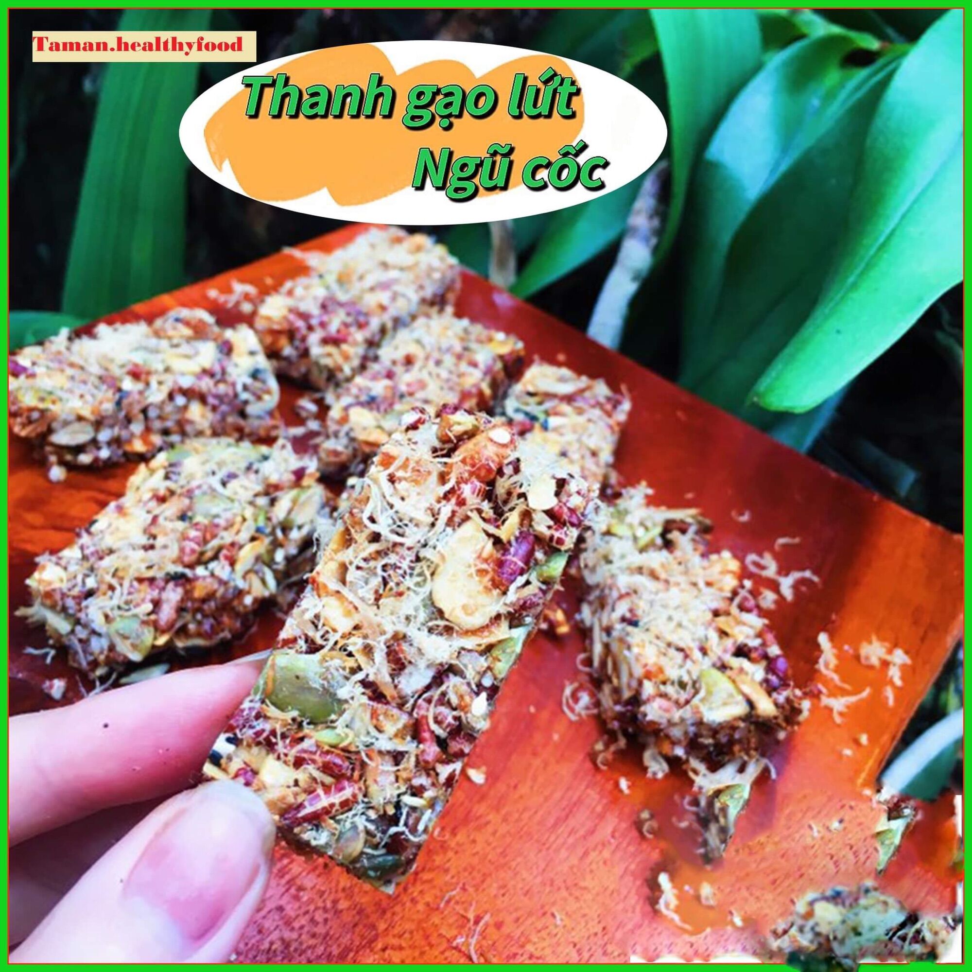 Thanh gạo lứt ngũ cốc chà bông, bánh gạo lứt, hạt dinh dưỡng,