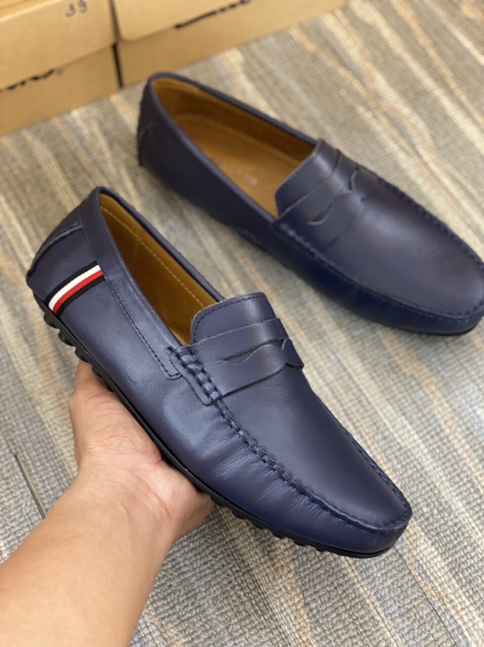 Giày mọi nam da thật ms 14
