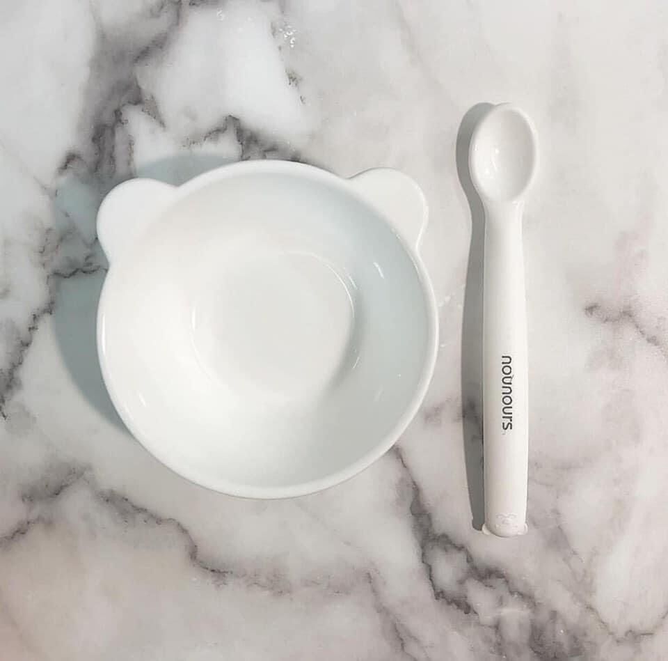 Muỗng ăn dặm silicon Nounours Hàn Quốc