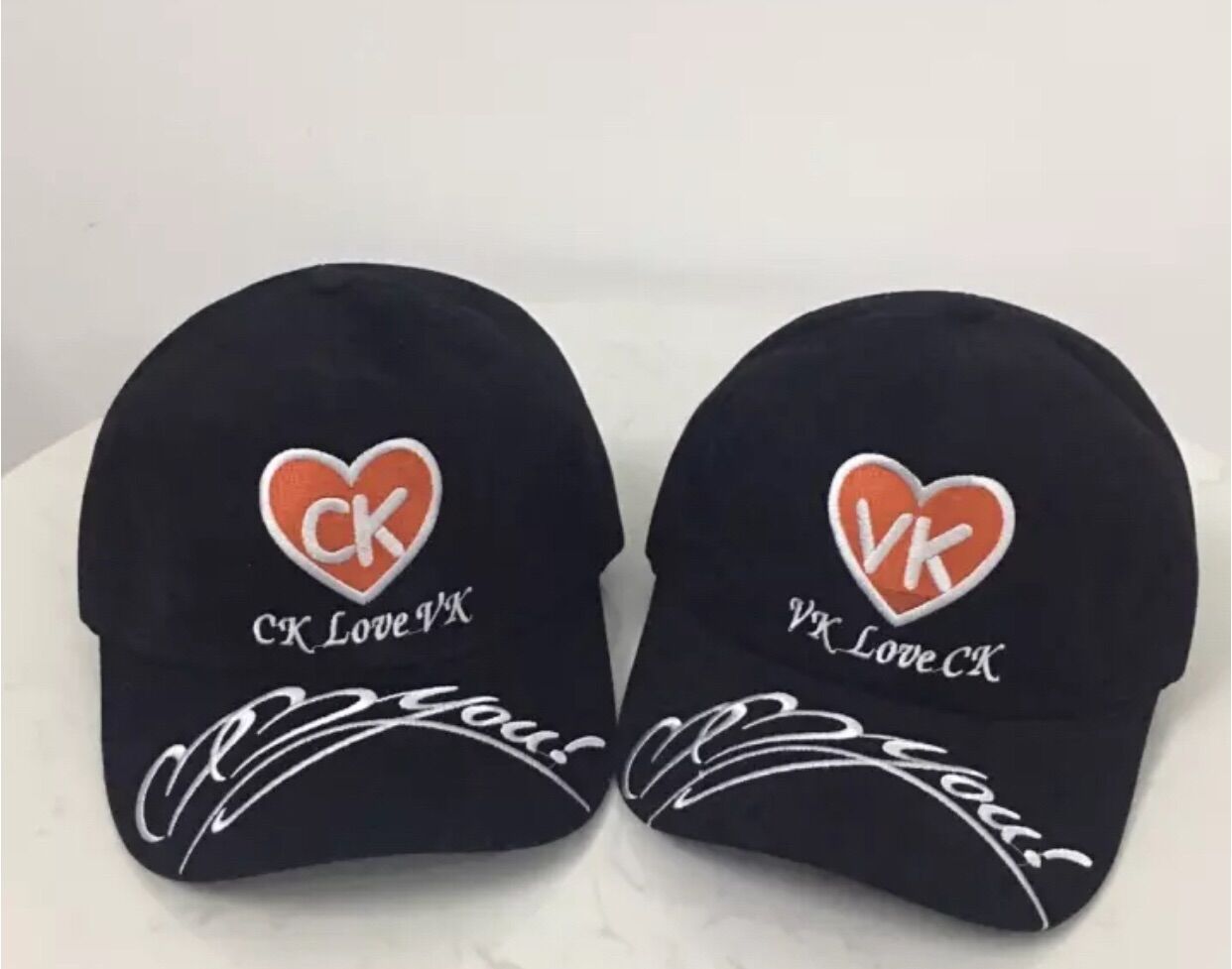 COMBO 2 Nón lưỡi trai, nón kết  tình nhân VK LOVE CK (nón cặp)