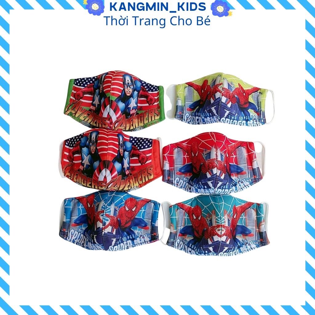 Khẩu trang vải 4 lớp cho bé trai-bé gái