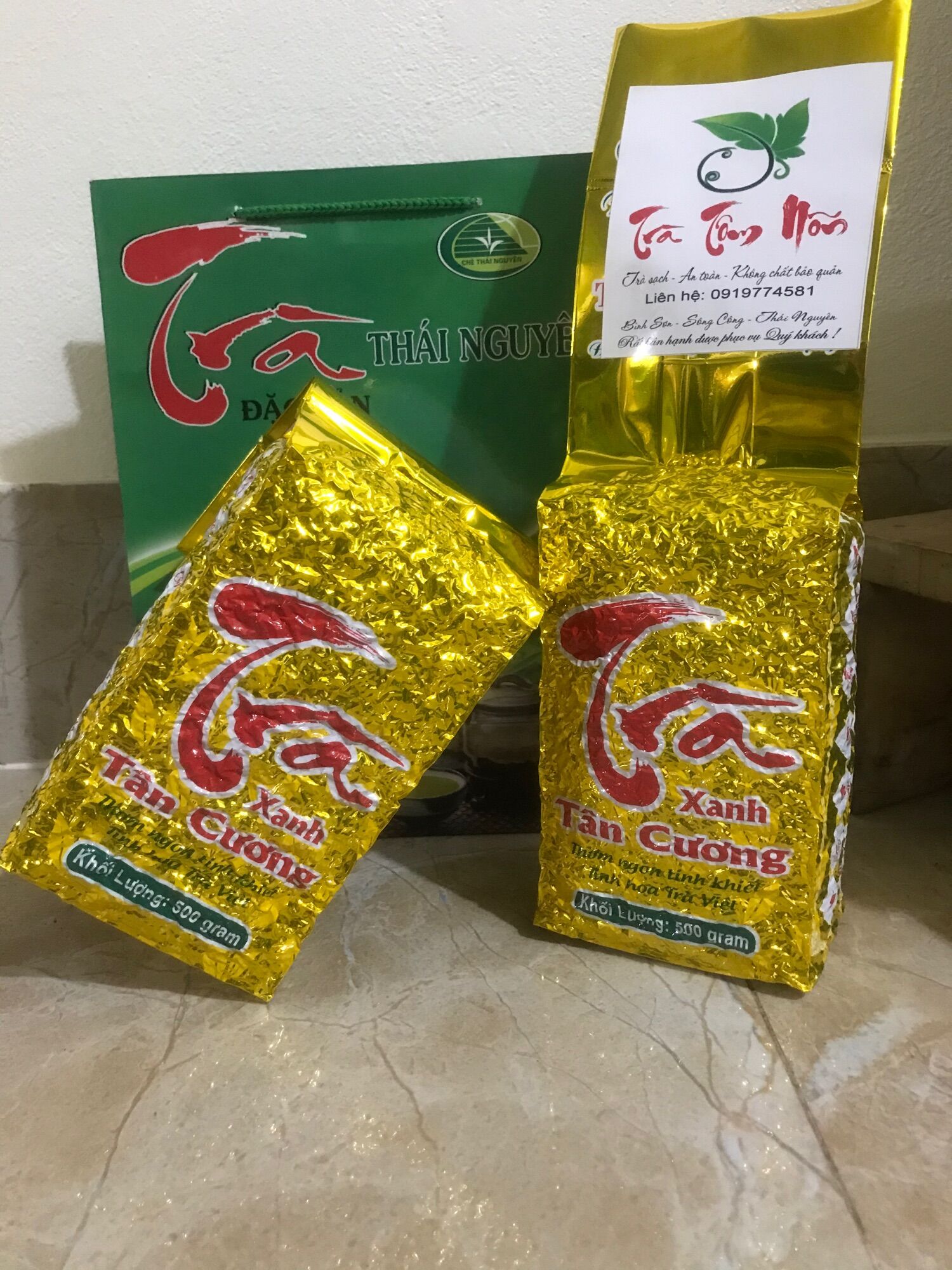 Trà nõn tôm thái nguyên túi 500g