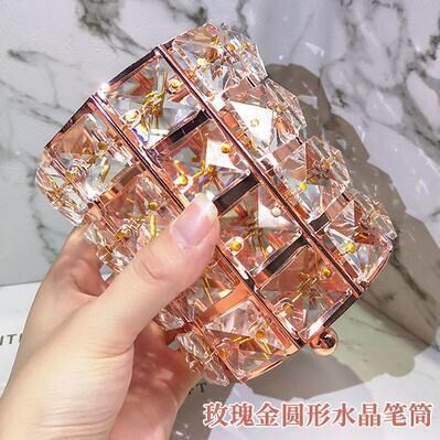 Cốc đựng cọ trang điểm đính đá siêu sang V2
