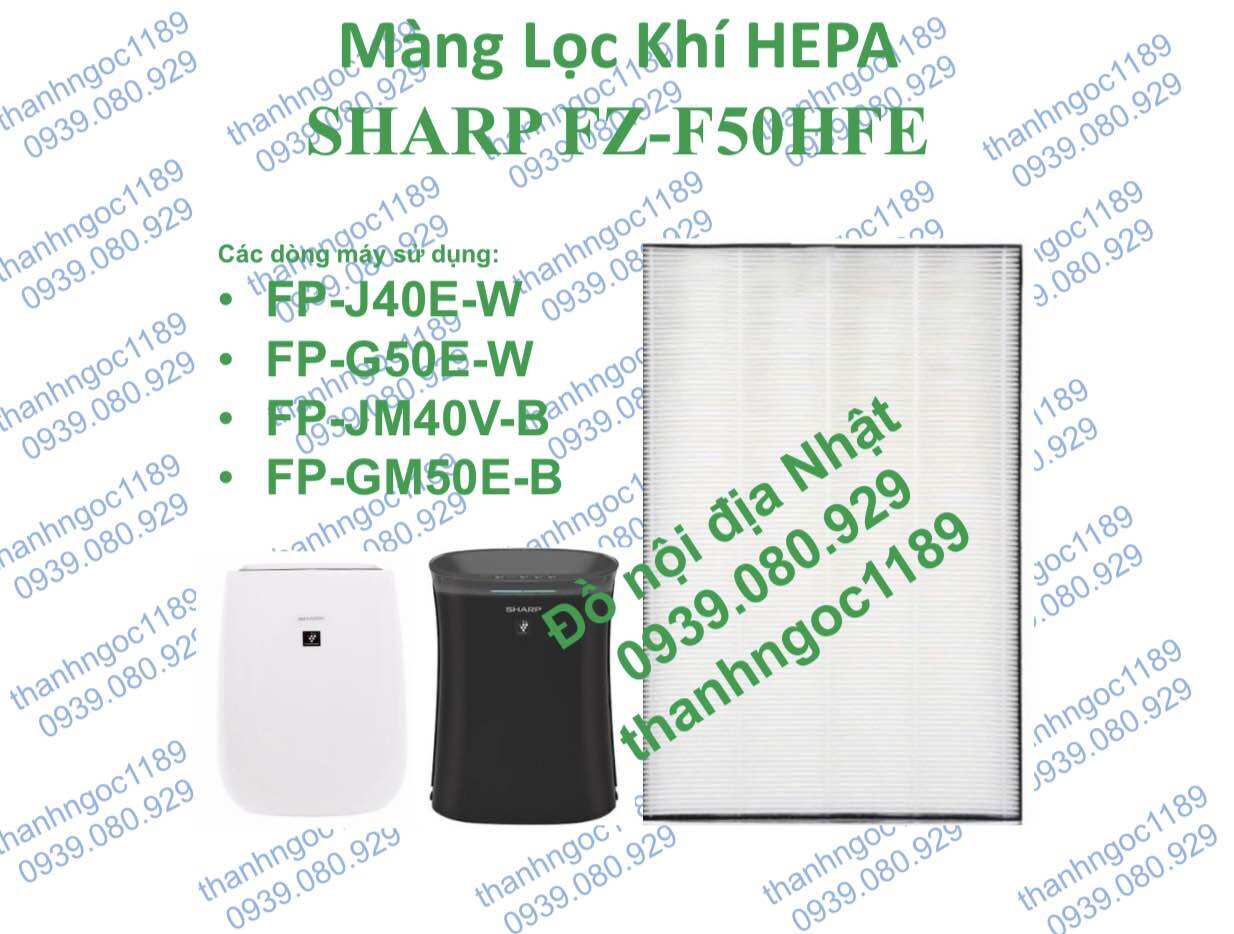 Màng lọc Hepa Sharp FP-JM40V-B ( Không cần dùng thêm màng Than Hoạt Tính)