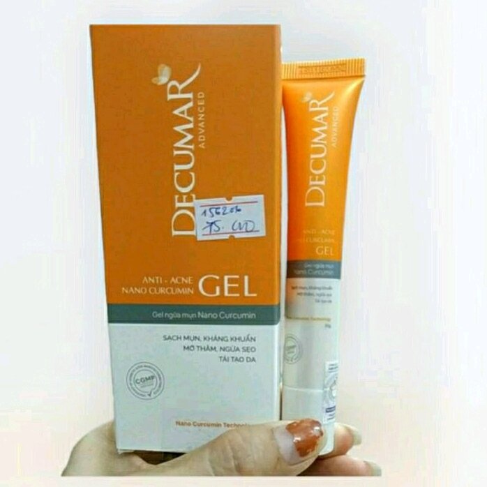 Gel bôi giảm mụn thâm decumar 20g da được tái tạo và sạch mụn