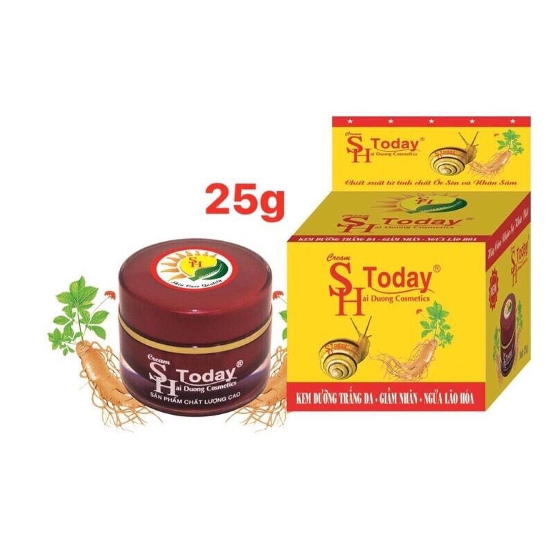 Sh today kem dưỡng trắng da - giảm nhăn - ngừa lão hoá 25g
