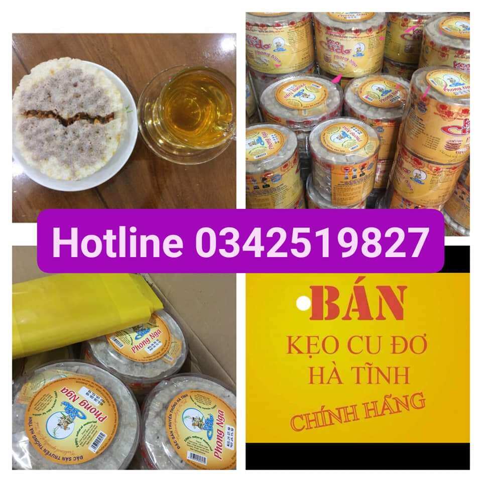 combo 3 hộp  Kẹo Cu Đơ  Hà Tĩnh loại 600g