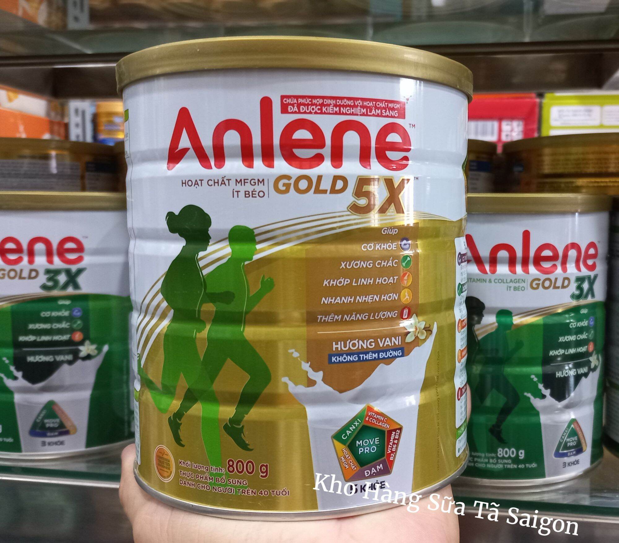 Sữa anlene gold 5x , lon 800gam