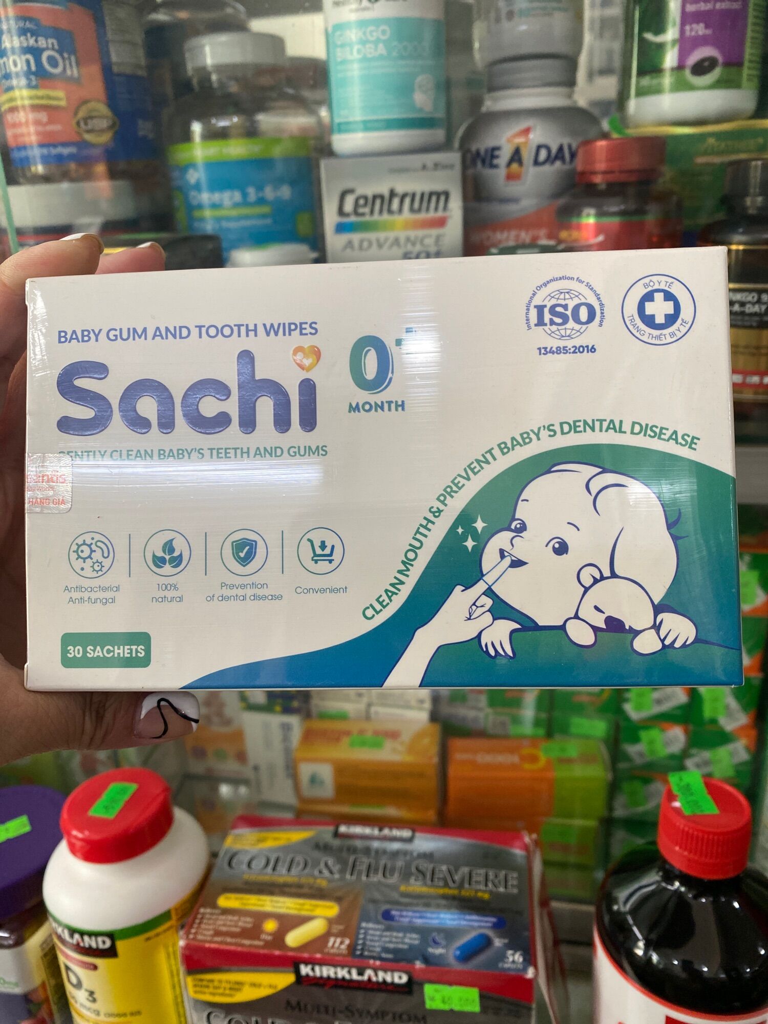 Gạc răng miệng Sachi Hộp 30 Gói