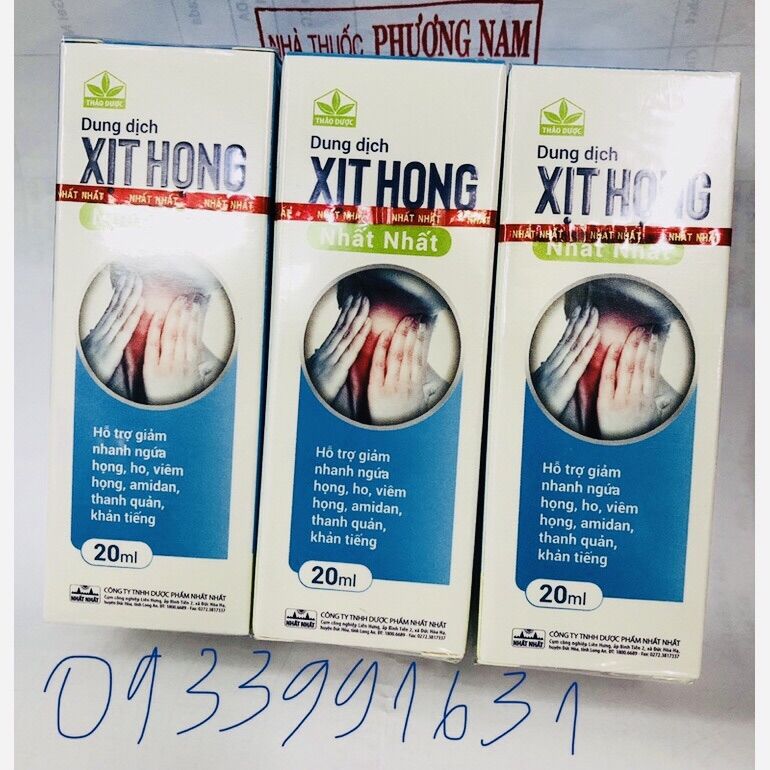 Xịt họng Nhất nhất-chai 20ml
