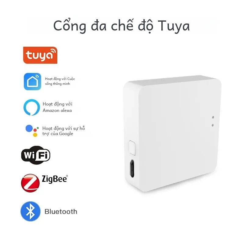 Tuya đa chế độ ZigBee Bluetooth Gateway Hub không dây thông minh thiết bị nhà điều khiển từ xa cầu hỗ trợ Alexa Google nhà