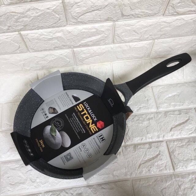 Premium 7-Layer Stone Pan 24cm Locknlock Lca6243D (Guaranteed to Be Authentic, as Pictured)