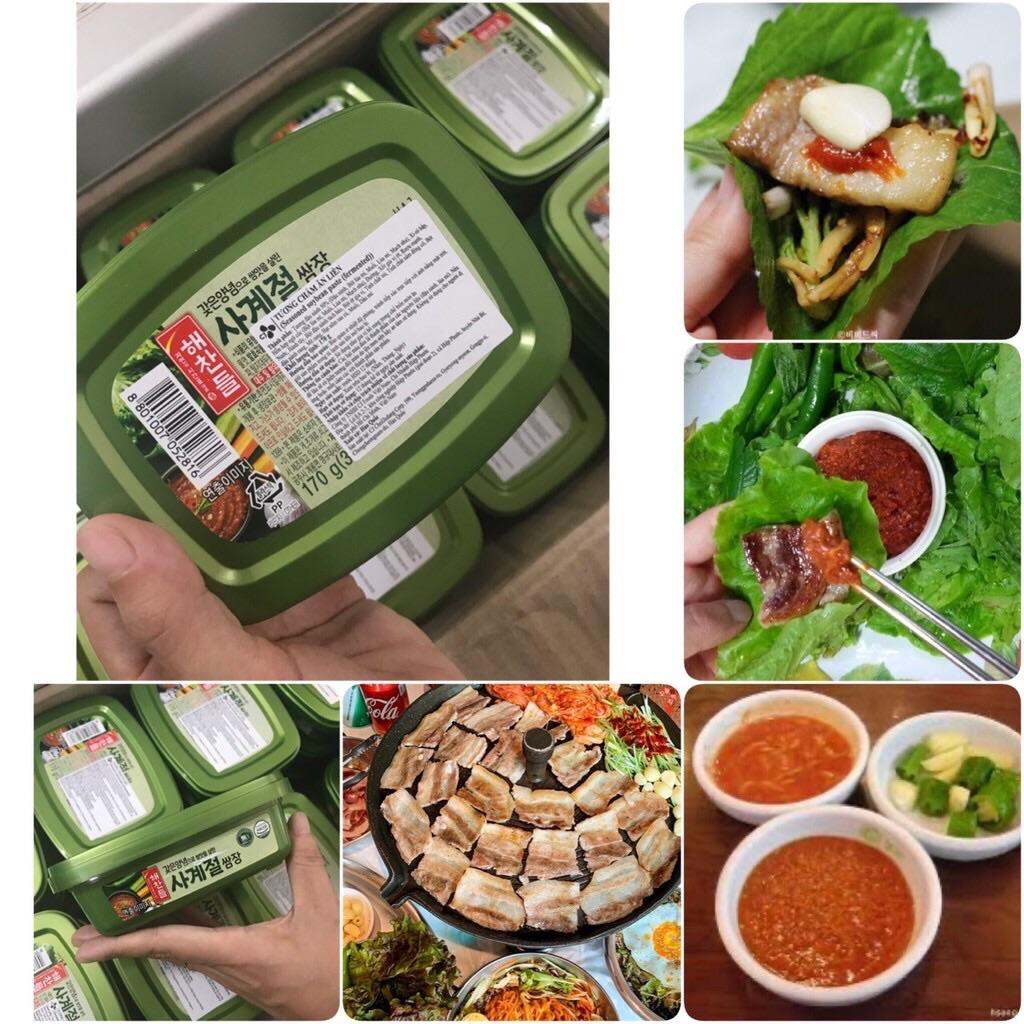 < Nhập khẩu> Tương đậu trộn ăn liền Ssamjang Hàn Quốc Chấm Thịt nướng, Thịt luộc, Gỏi, Hải sản 170G, 500G