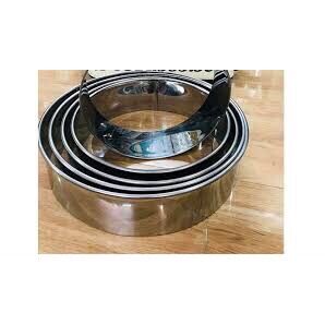 Khuôn Ring inox Không Đáy Hình Tròn 14cm
