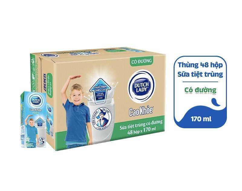 Lốc 4 hộp sữa nước cao khoẻ 170ml