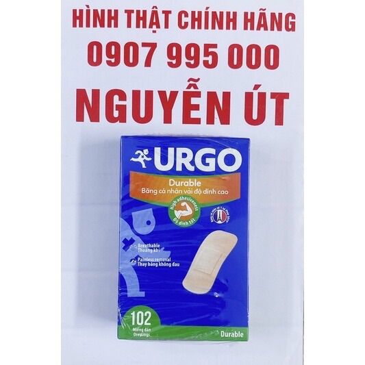 Băng keo cá nhân urgo hộp 102 miếng