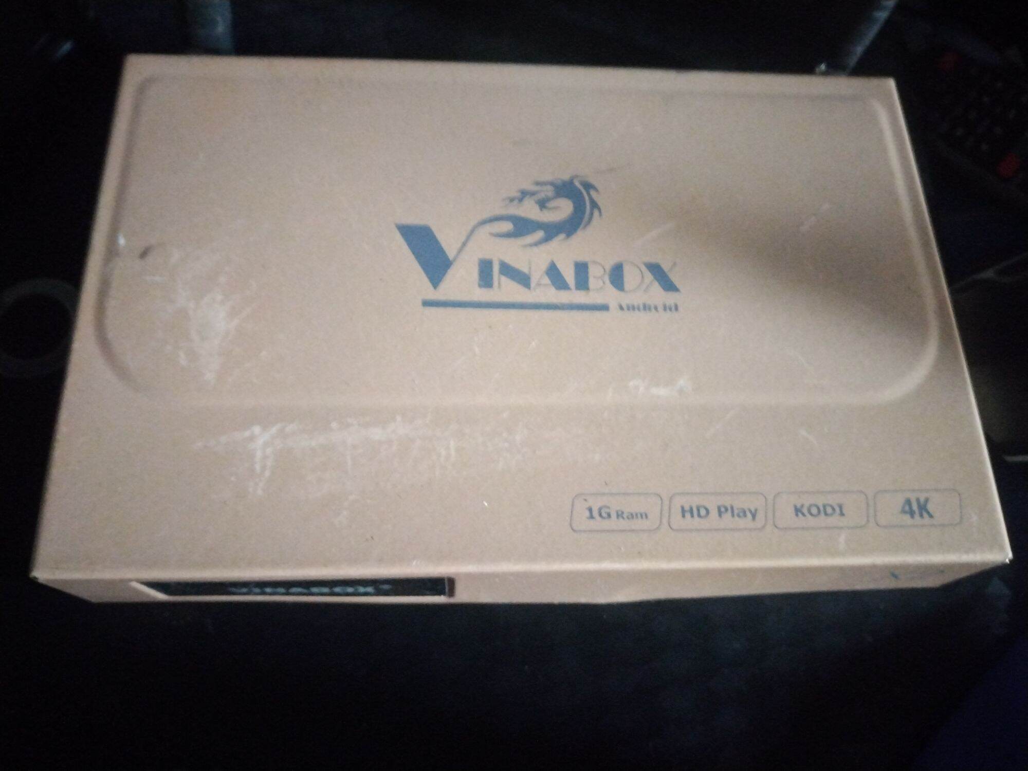 Android tivi box Vinabox Rk3128 ram 1gb rom 8gb android 7.1 cài đặt sẵn app xem tv YouTube, kèm adapter