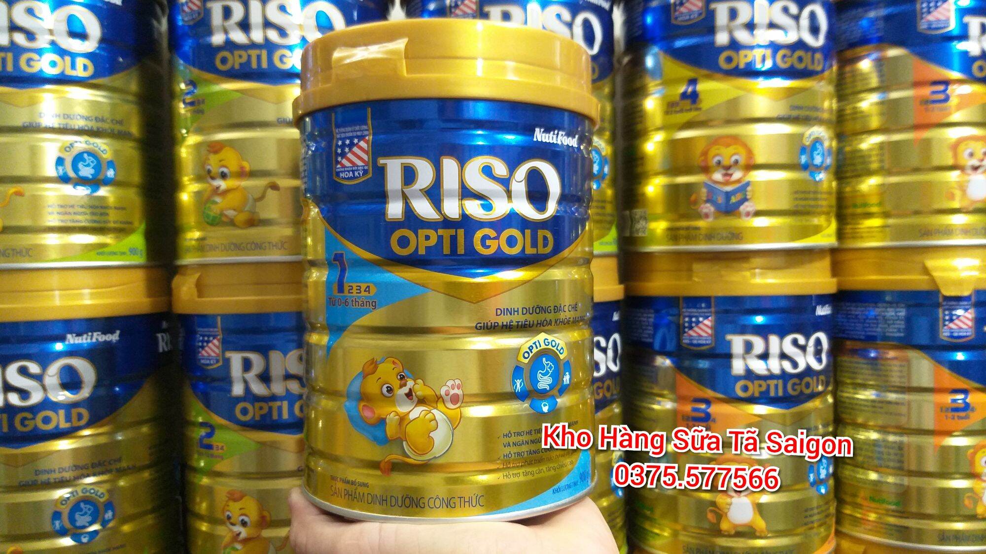 Sữa bột RISO OPTI GOLD lon 900g của Nutifood