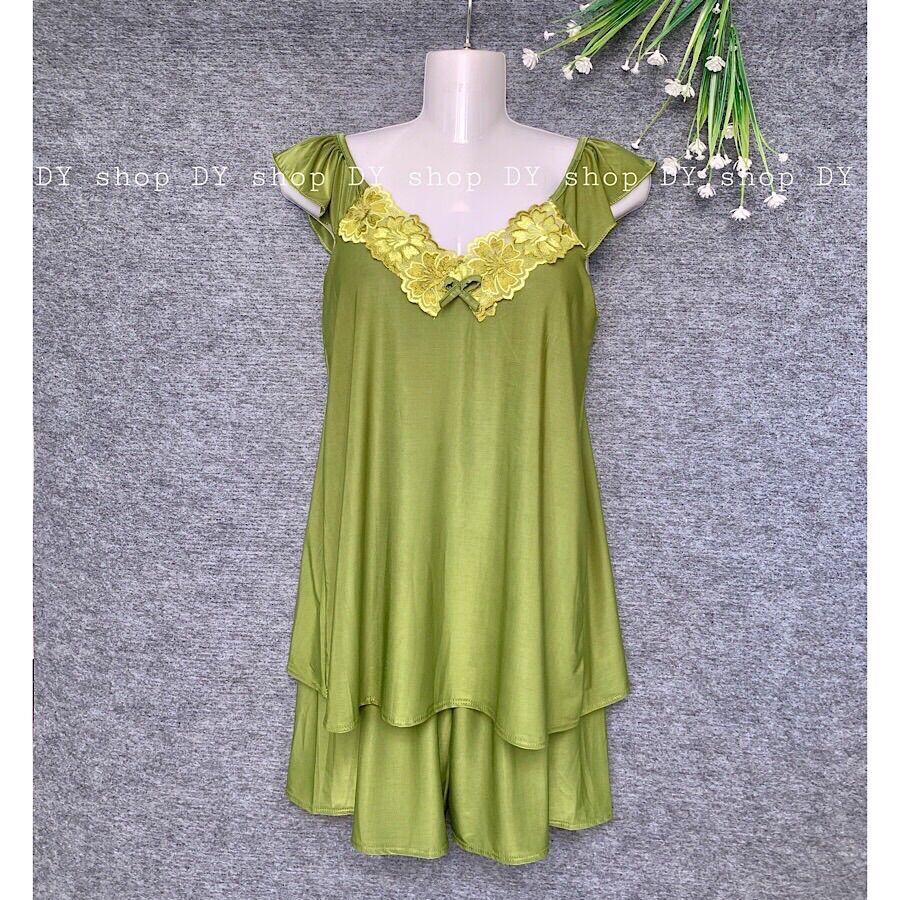 [Có size 45-75kg] Bộ đùi thun lạnh tay cánh tiên