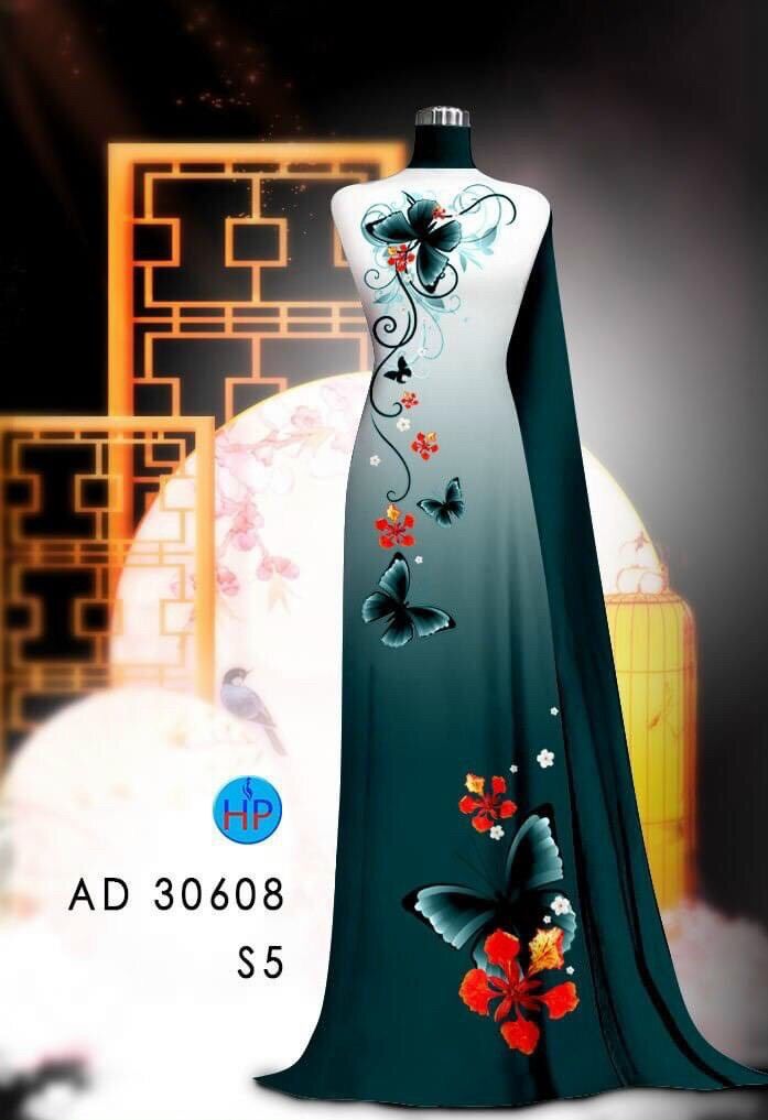 Vải áo dài hoa Phượng