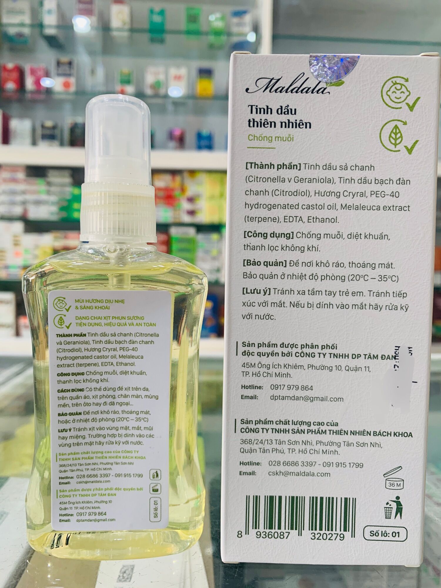 [HCM]Tinh dầu chống muỗi Maldala